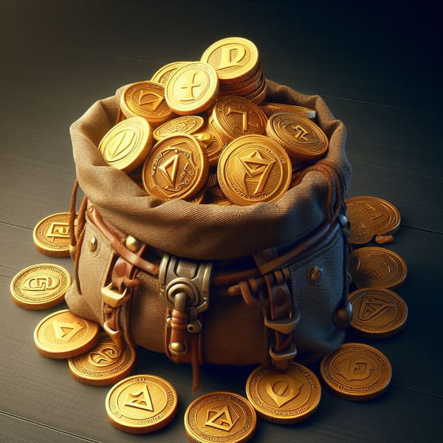 Bag of zeta coins